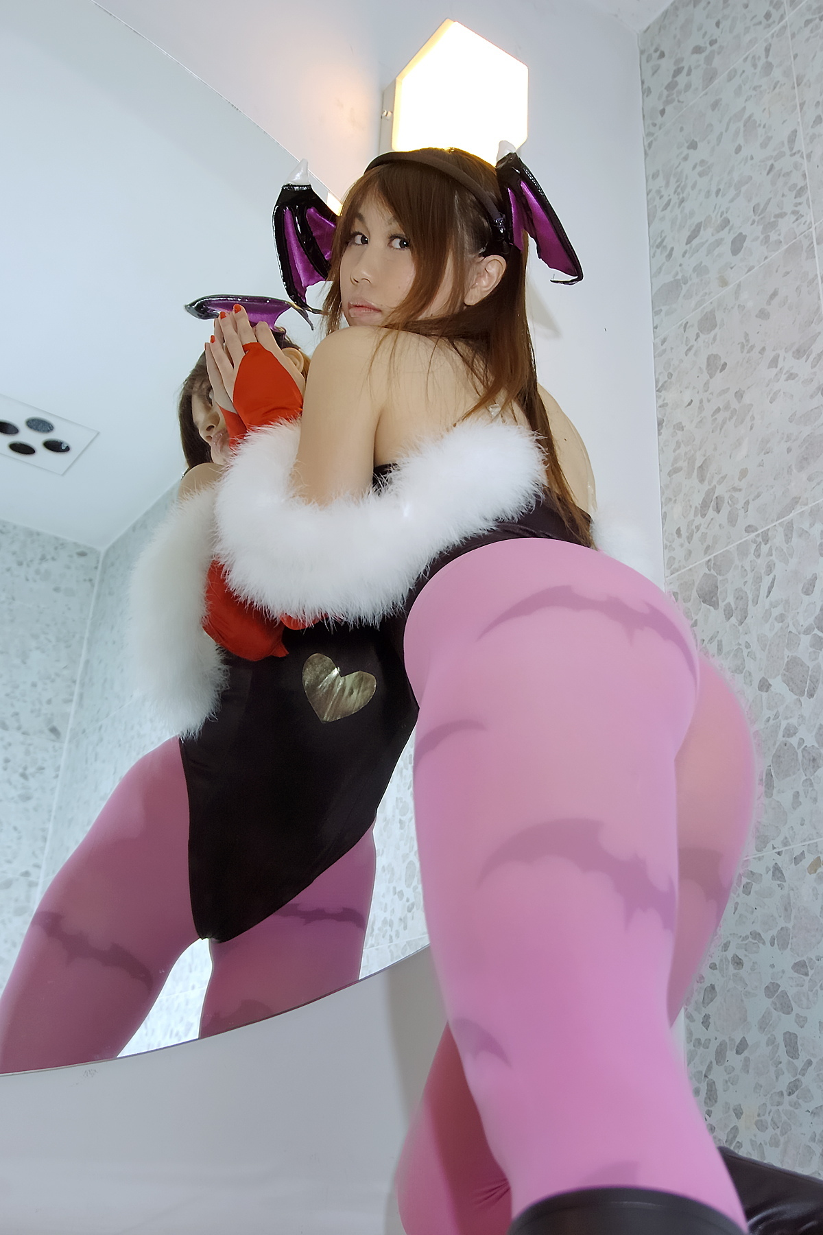 [Cosplay] 2013.04.08 Hot Lilith and Morrigan sexy Cosplay